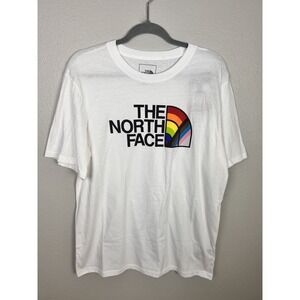 The North Face Short-Sleeve Pride SLIM Tee Shirt WHITE NWT NEW  size:L